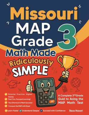 Missouri MAP Grade 3 Math Made Ridiculously Simple cover