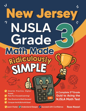New Jersey NJSLA Grade 3 Math Made Ridiculously Simple cover
