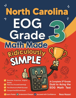 North Carolina EOG Grade 3 Math Made Ridiculously Simple cover