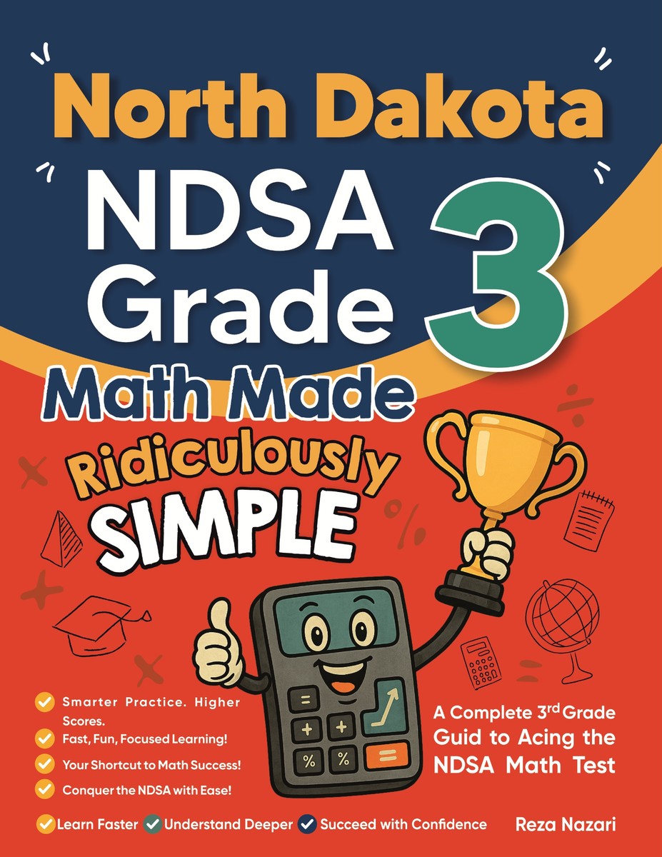 North Dakota NDSA Grade 3 Math Made Ridiculously Simple cover