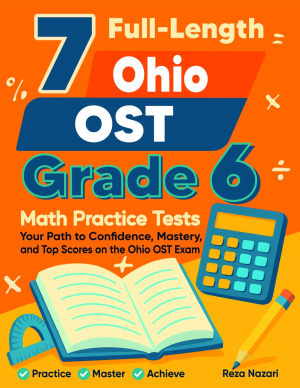 7 Ohio OST Grade 6 Math Practice Tests cover