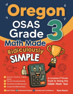 Oregon OSAS Grade 3 Math Made Ridiculously Simple cover