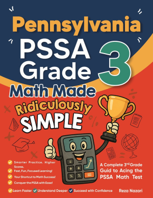 Pennsylvania PSSA Grade 3 Math Made Ridiculously Simple cover