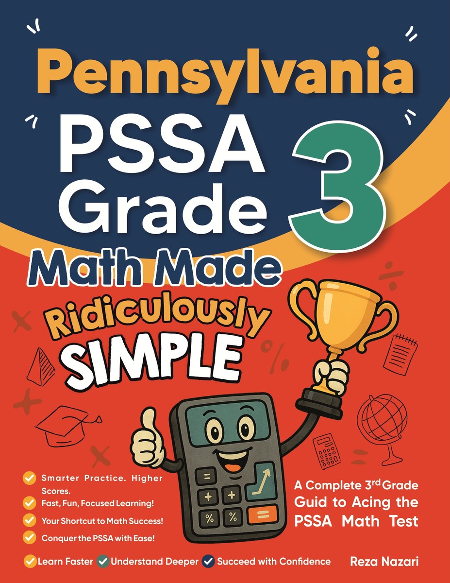 Pennsylvania PSSA Grade 3 Math Made Ridiculously Simple cover