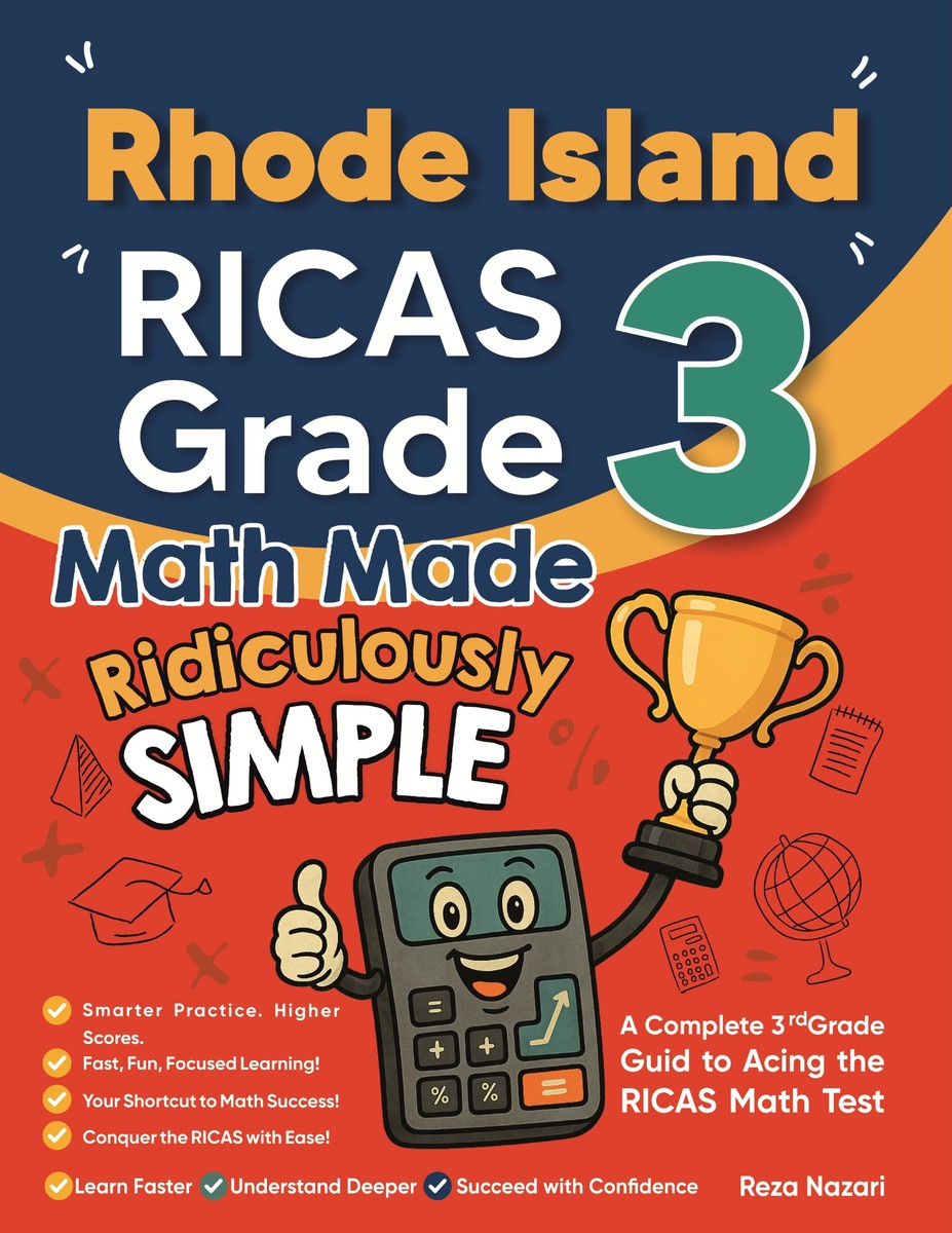 Rhode Island RICAS Grade 3 Math Made Ridiculously Simple cover
