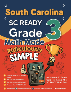 South Carolina SC READY Grade 3 Math Made Ridiculously Simple cover
