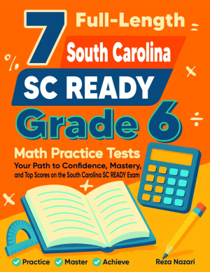7 South Carolina SC READY Grade 6 Math Practice Tests cover