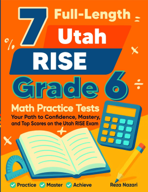 7 Utah RISE Grade 6 Math Practice Tests cover