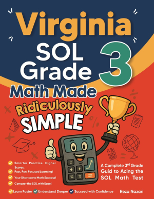Virginia SOL Grade 3 Math Made Ridiculously Simple cover