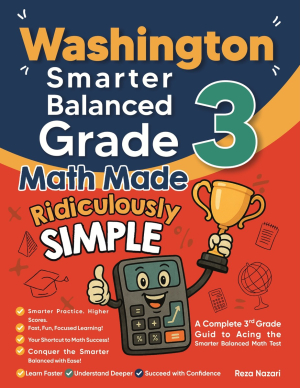 Washington Smarter Balanced Grade 3 Math Made Ridiculously Simple cover