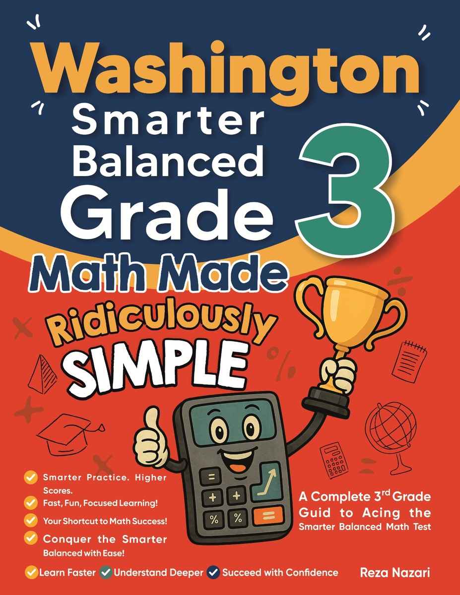 Washington Smarter Balanced Grade 3 Math Made Ridiculously Simple cover