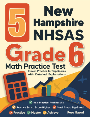 5 New Hampshire NH SAS Grade 6 Math Practice Tests cover