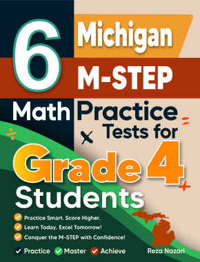 6 Michigan M-STEP Grade 4 Math Practice Tests