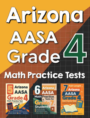 Arizona AASA Grade 4 Math Preparation Bundle cover