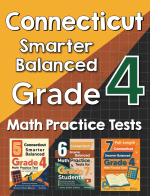 Connecticut Smarter Balanced Grade 4 Math Preparation Bundle cover