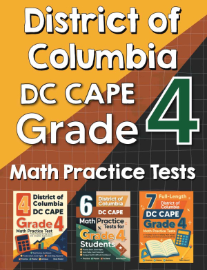 District of Columbia DC CAPE Grade 4 Math Preparation Bundle cover