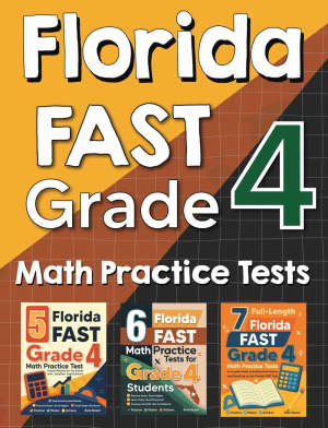 Florida FAST Grade 4 Math Preparation Bundle cover
