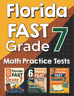 Florida FAST Grade 7 Math Preparation Bundle cover