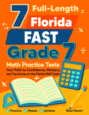 7 Florida FAST Grade 7 Math Practice Tests cover