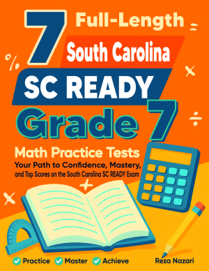 7 South Carolina SC READY Grade 7 Math Practice Tests cover