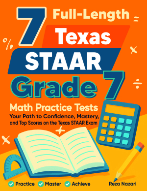 7 Texas STAAR Grade 7 Math Practice Tests cover
