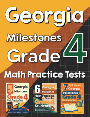 Georgia Milestones Grade 4 Math Preparation Bundle cover