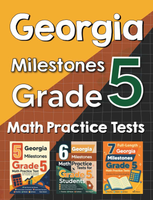 Georgia Milestones Grade 5 Math Preparation Bundle cover