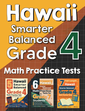 Hawaii Smarter Balanced Grade 4 Math Preparation Bundle cover