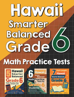 Hawaii Smarter Balanced Grade 6 Math Preparation Bundle cover