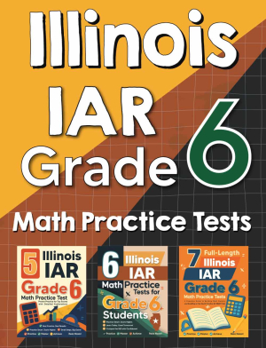 Illinois IAR Grade 6 Math Preparation Bundle cover