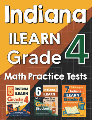 Indiana ILEARN Grade 4 Math Preparation Bundle cover