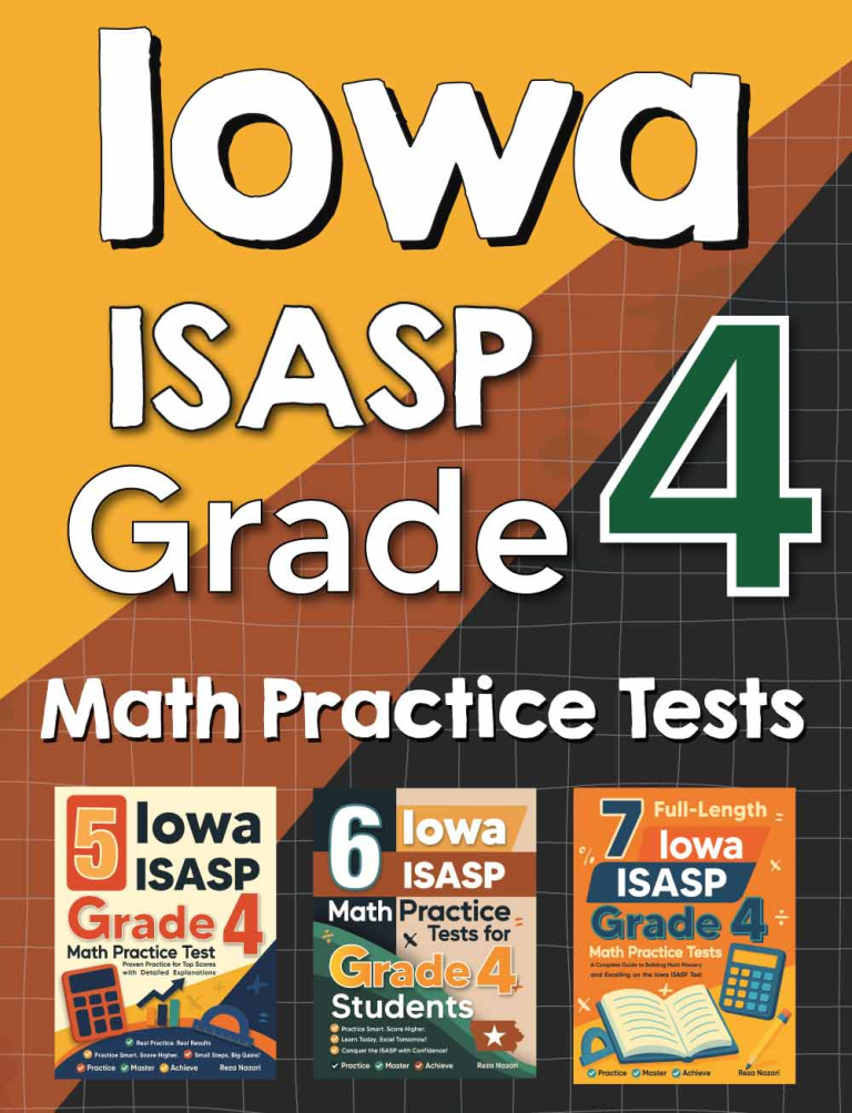 Iowa ISASP Grade 4 Math Preparation Bundle cover