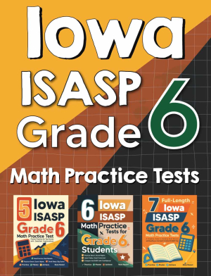 Iowa ISASP Grade 6 Math Preparation Bundle cover