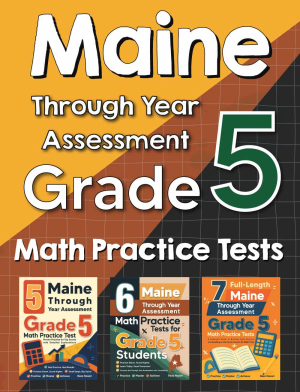 Maine Through Year Assessment Grade 5 Math Preparation Bundle cover