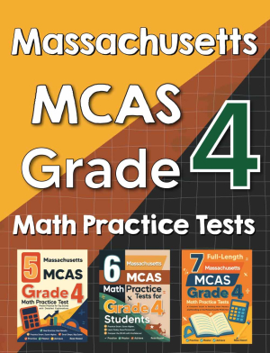 Massachusetts MCAS Grade 4 Math Preparation Bundle cover