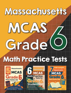 Massachusetts MCAS Grade 6 Math Preparation Bundle cover
