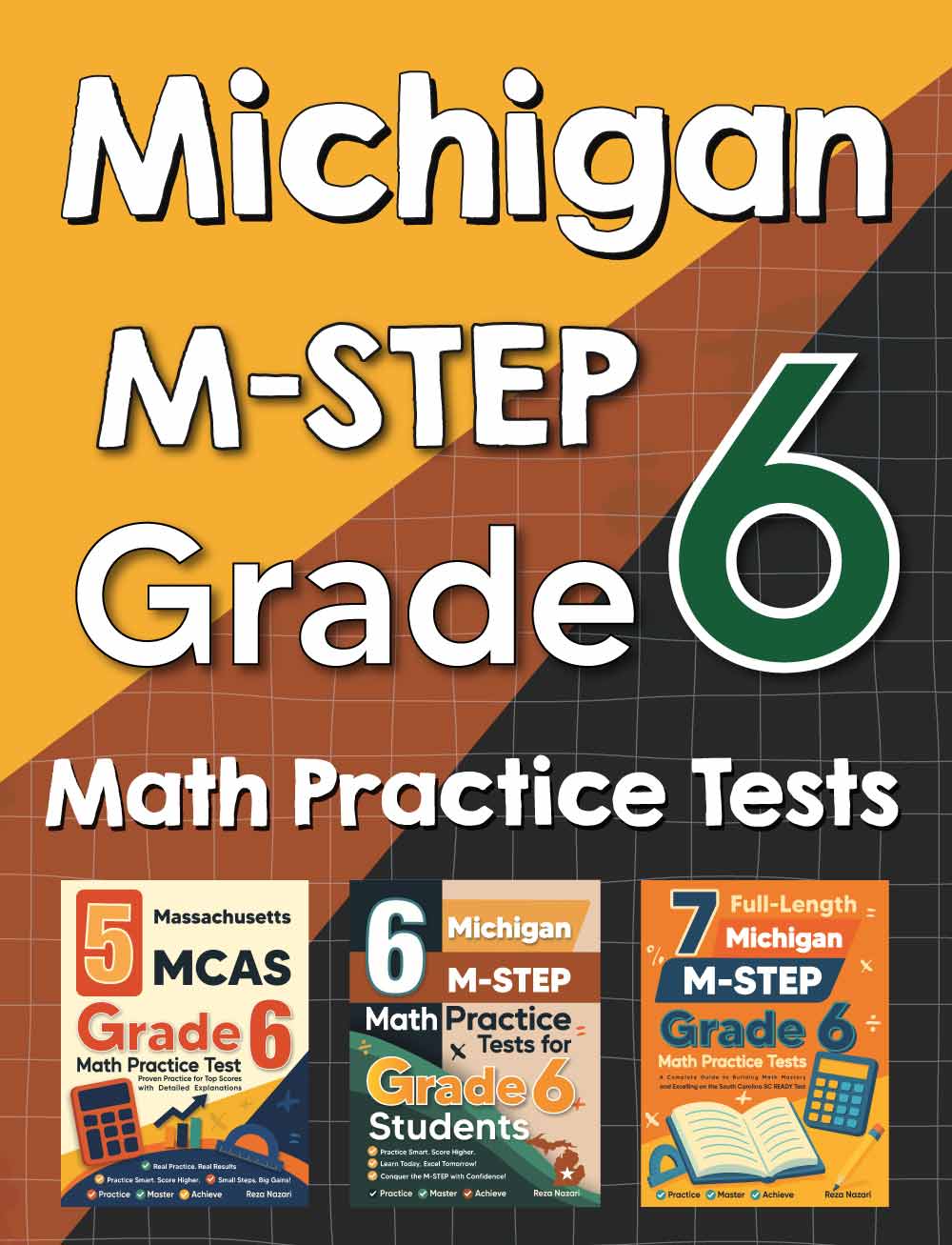 Michigan M-STEP Grade 6 Math Preparation Bundle
