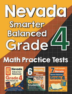 Nevada Smarter Balanced Grade 4 Math Preparation Bundle cover