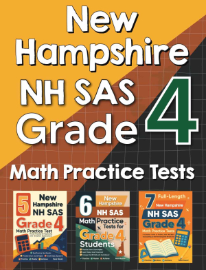 New Hampshire NH SAS Grade 4 Math Preparation Bundle cover