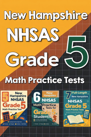New Hampshire NH SAS Grade 5 Math Preparation Bundle cover