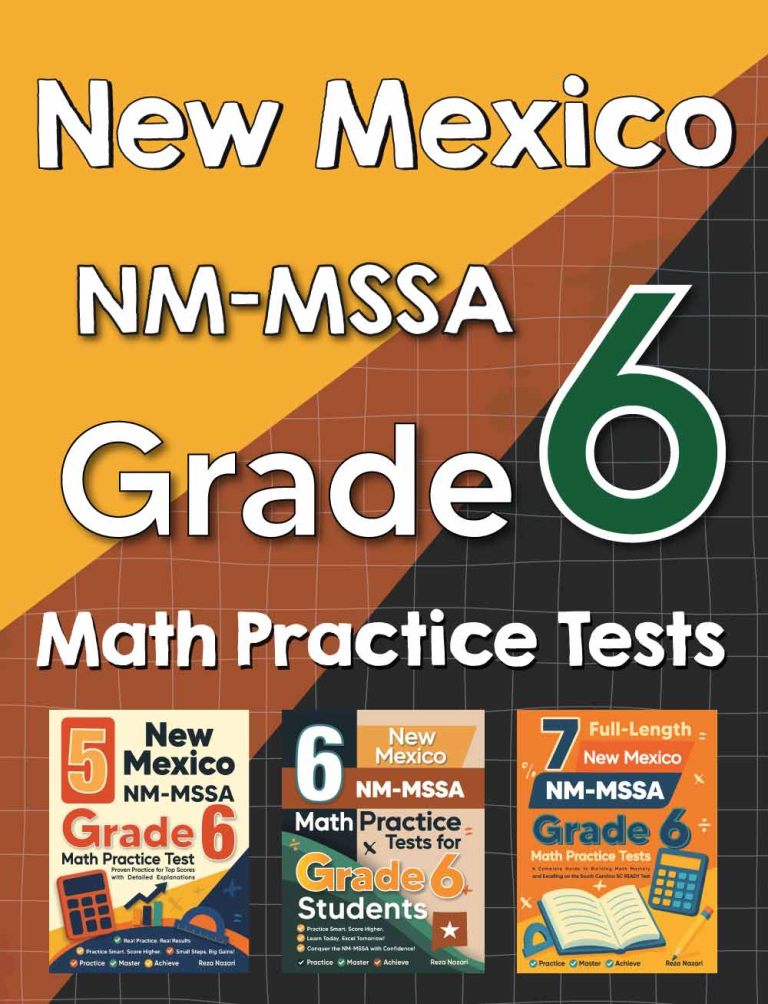 New Mexico NM-MSSA Grade 6 Math Preparation Bundle cover