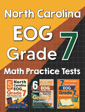 North Carolina EOG Grade 7 Math Preparation Bundle cover