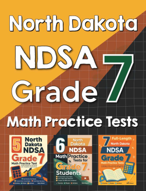North Dakota NDSA Grade 7 Math Preparation Bundle cover