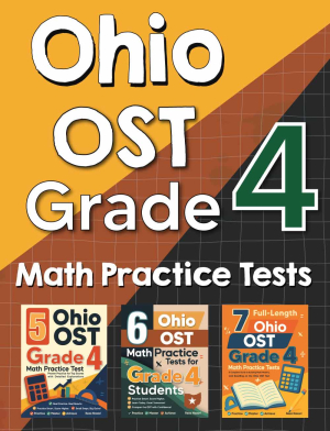 Ohio OST Grade 4 Math Preparation Bundle cover
