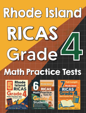 Rhode Island RICAS Grade 4 Math Preparation Bundle cover