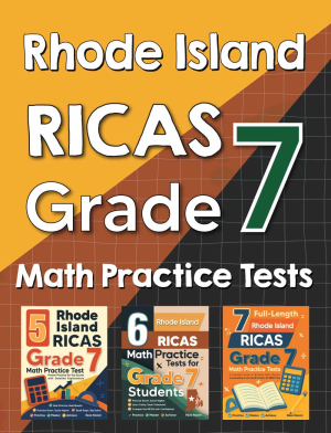 Rhode Island RICAS Grade 7 Math Preparation Bundle cover