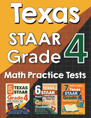 Texas STAAR Grade 4 Math Preparation Bundle cover