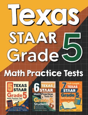 Texas STAAR Grade 5 Math Preparation Bundle cover