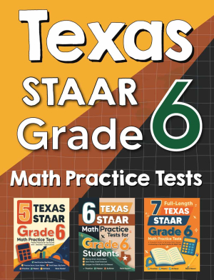 Texas STAAR Grade 6 Math Preparation Bundle cover