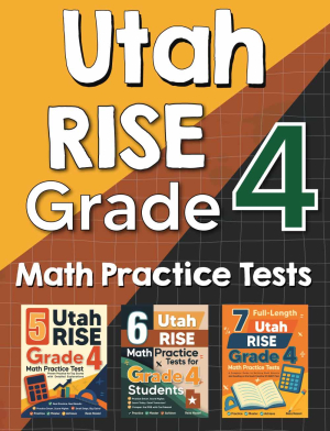 Utah RISE Grade 4 Math Preparation Bundle cover